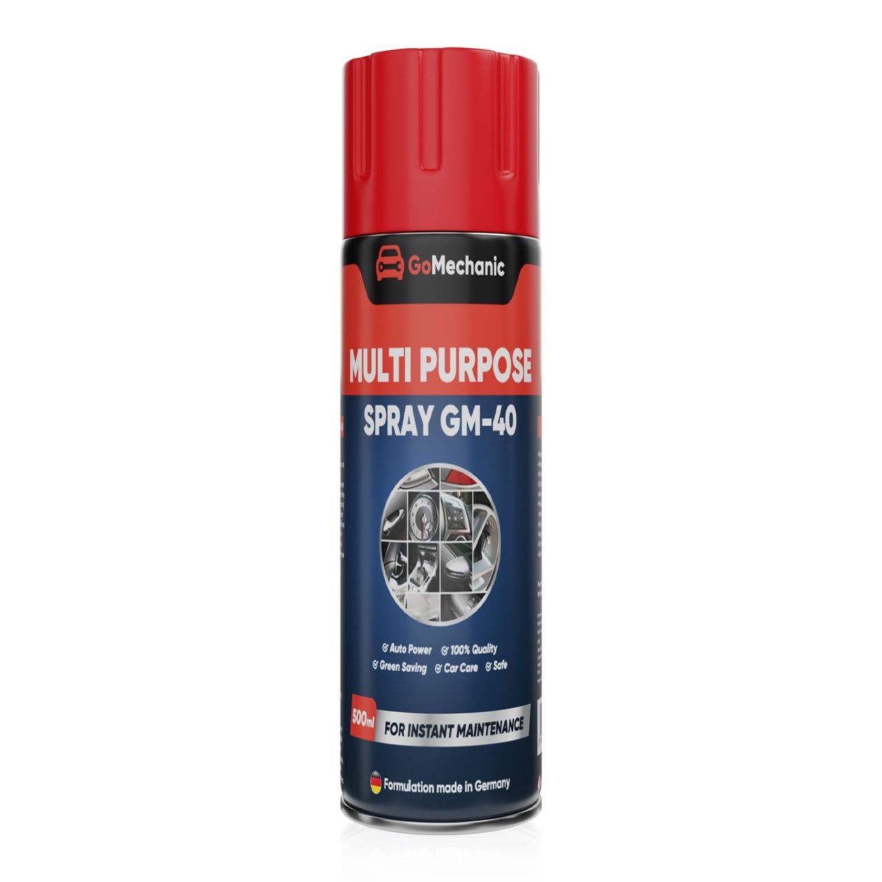 Premium1 Wash & Wax (200ml) & Gomechanic Multipurpose Lubricant Spray 400Ml-Advanced Formula For Rust Prevention (1pc) Combo
