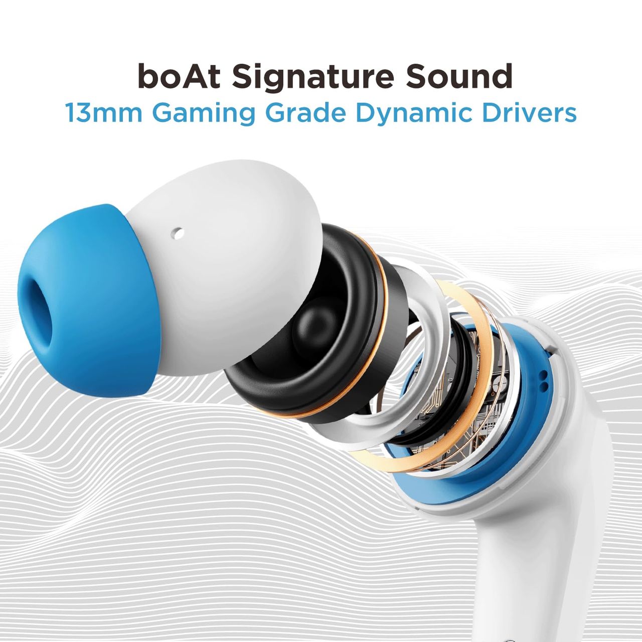 boAt Airdopes 192 Tws Earbuds W/ 30h Playback, Beast Mode W/ 40 Ms Super-low Latency(White Sabre)