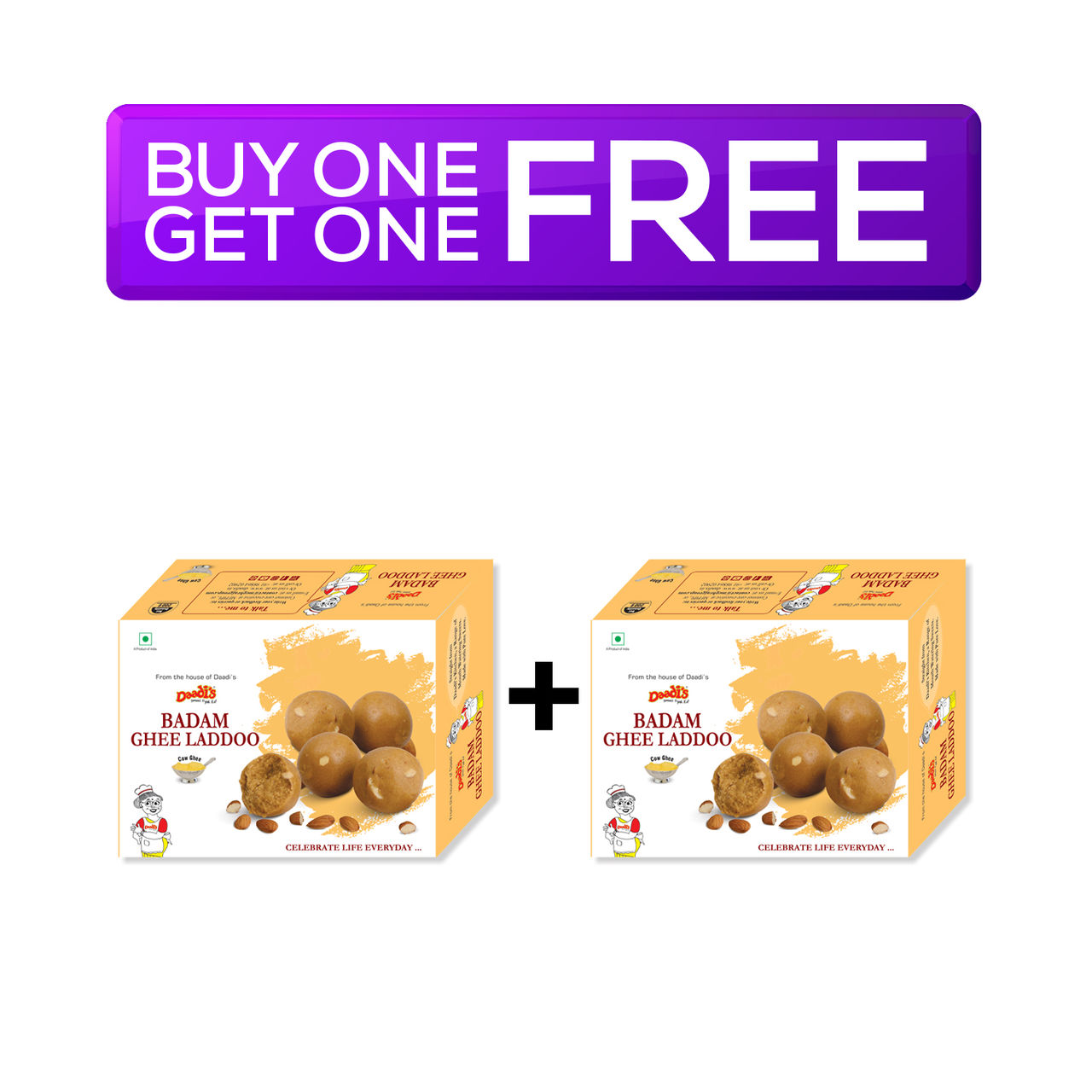 Daadi's Badam Laddoo Pure Ghee 200 g Combo