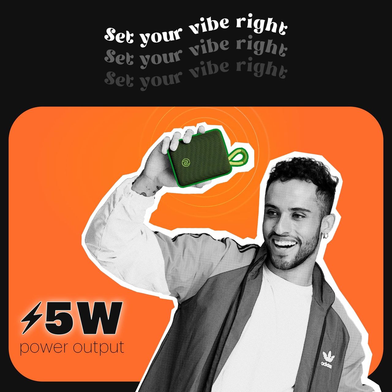Noise Vibe 2 5 W Portable Speaker - TWS Pairing Support | 52mm Driver