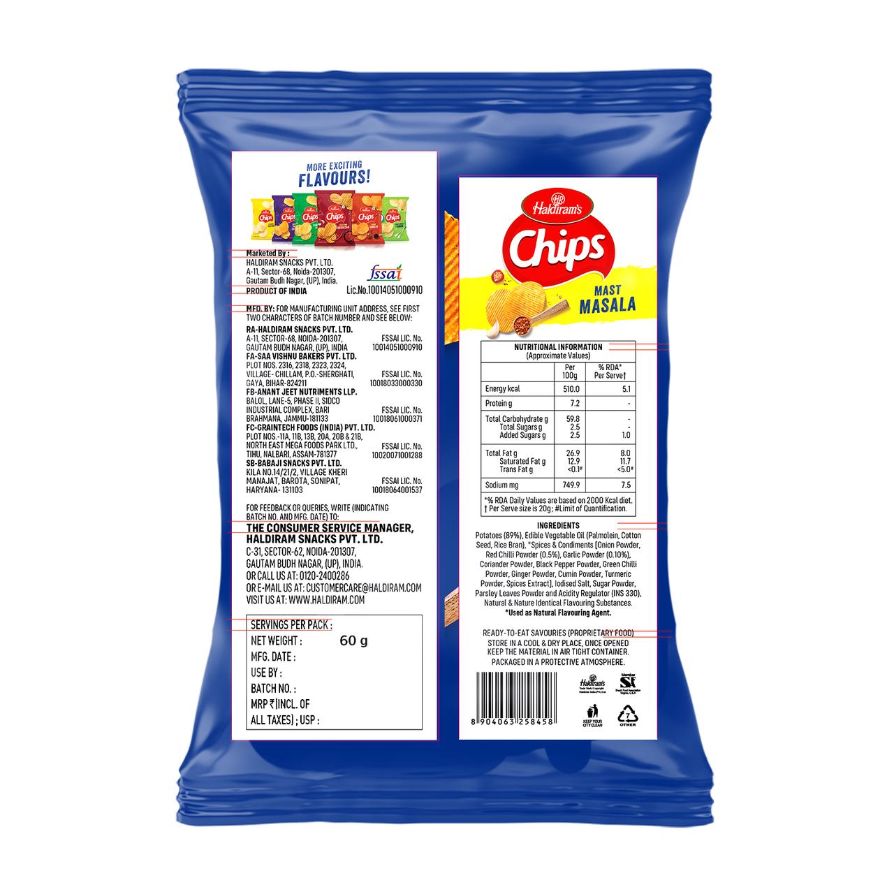 Haldiram's Chips Mast Masala