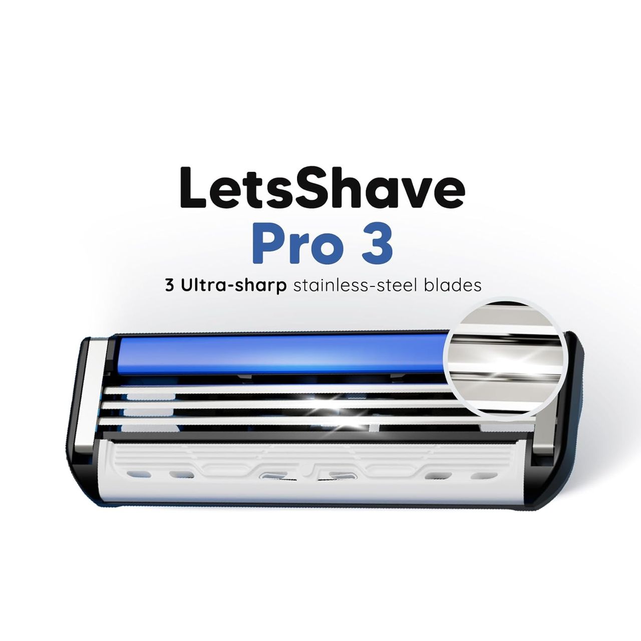 Letsshave Pro 3 Cartridges With Hollow Guard Bar For Men