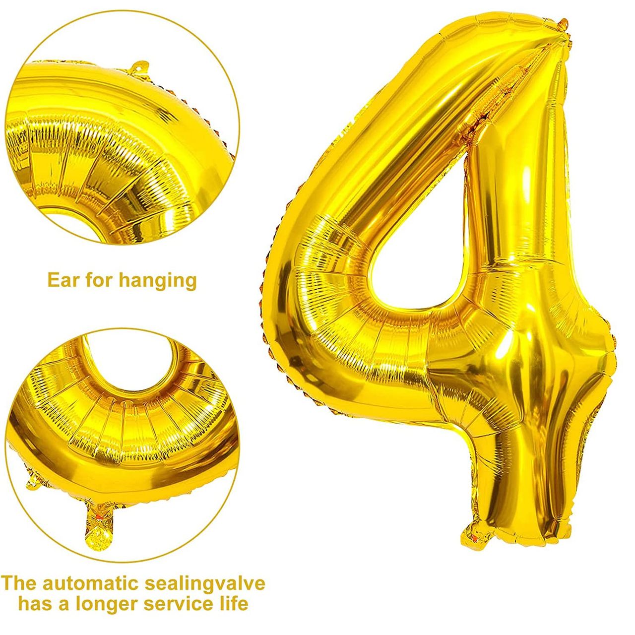 Let's Vybe Foil Balloon Number 4