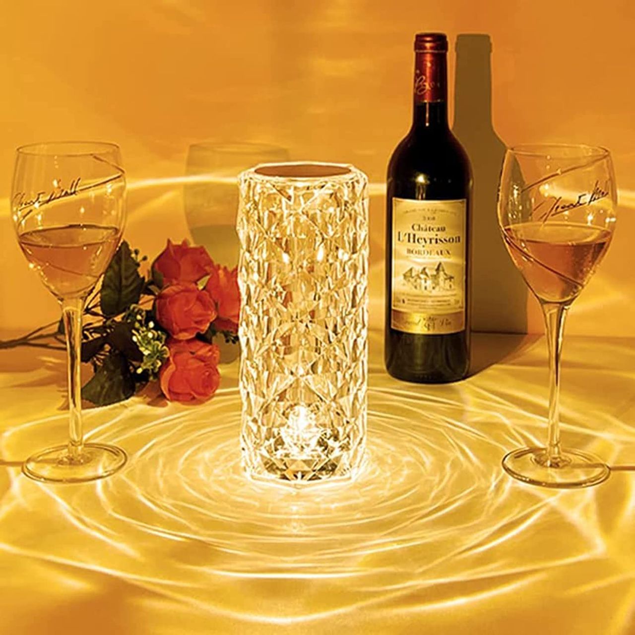 DesiDiya 16 Color Changing Crystal Lamp