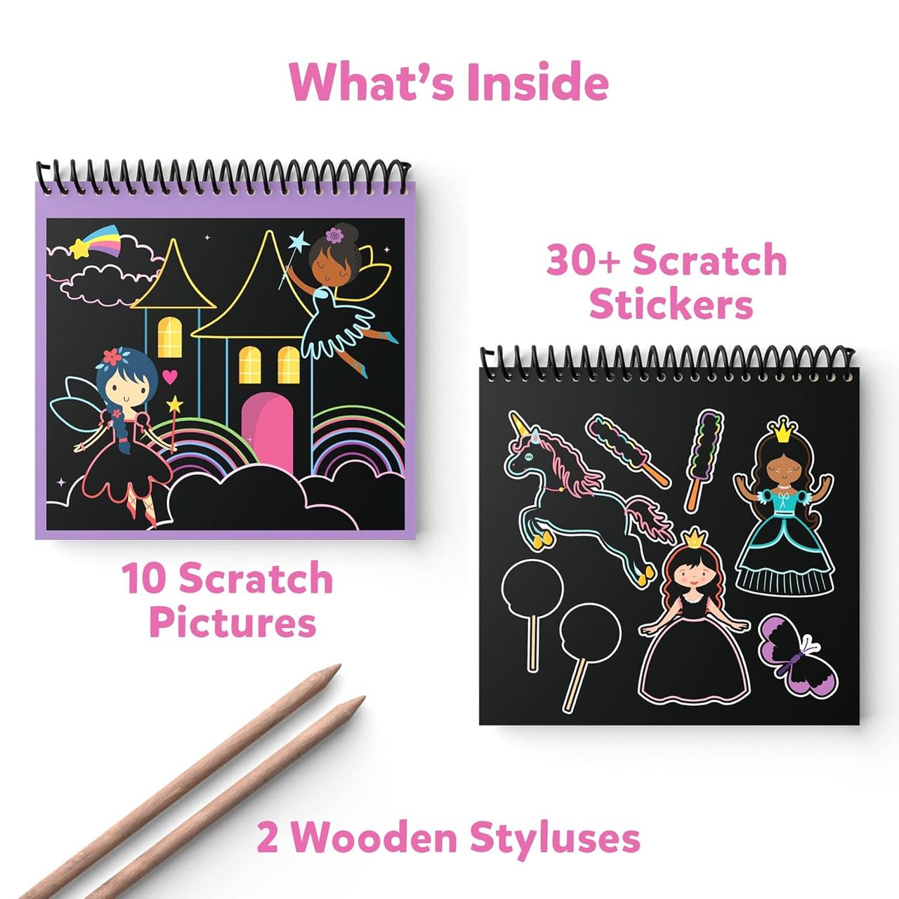 Skillmatics Magical Scratch Art Unicorns & Princesses