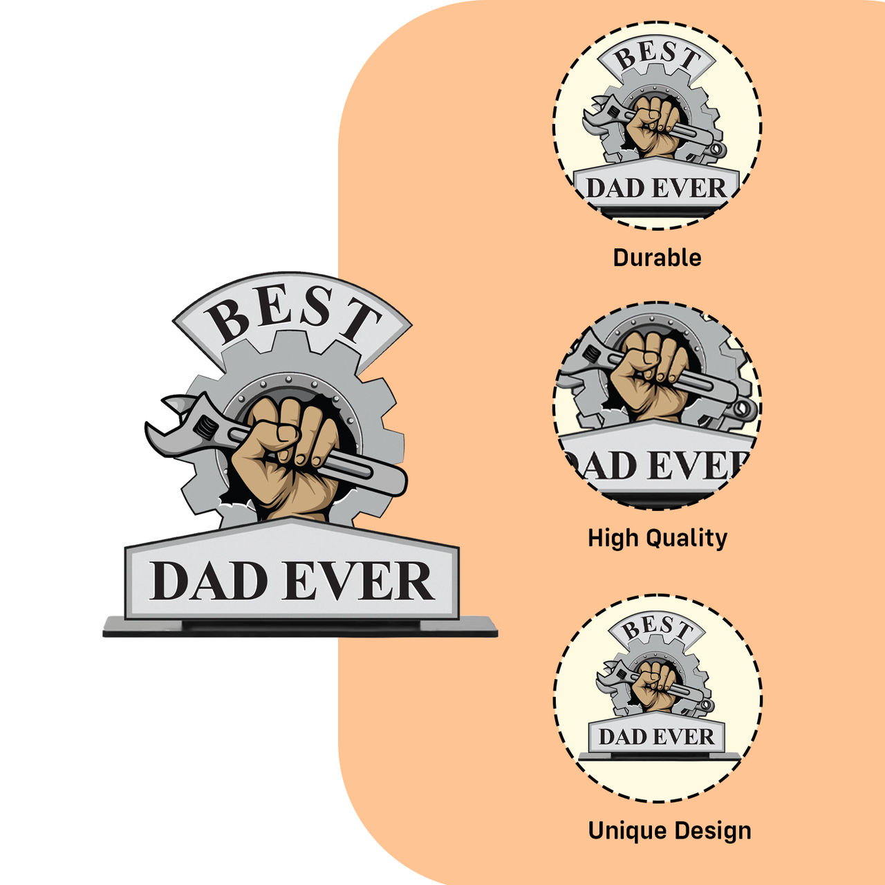 Party Propz Best Dad Ever Trophy