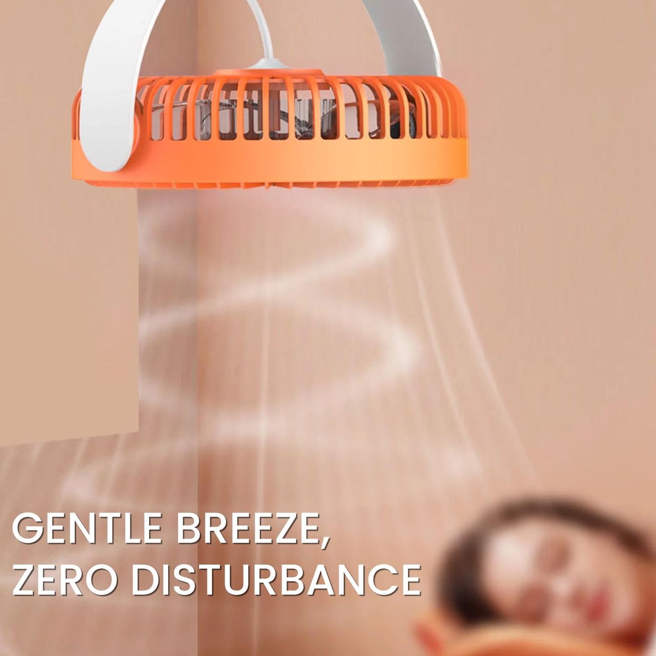 Portronics Aero Breeze BLDC Rechargeable 178mm USB Portable Fan | 3 Speed mode | 4Hr Battery| White