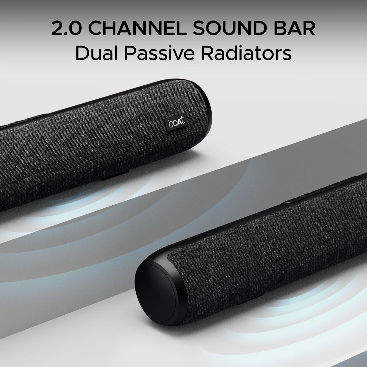 boAt Aavante Bar 600 Bluetooth Soundbar With 25W Rms Signature Sound, 2.0 Channel (Jade Black)