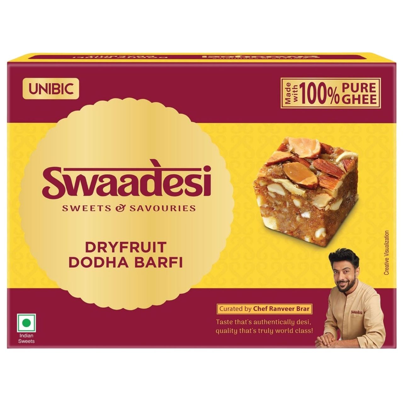 Desi Ghee Dryfruit Dodha Barfi By Unibic 180 g Combo