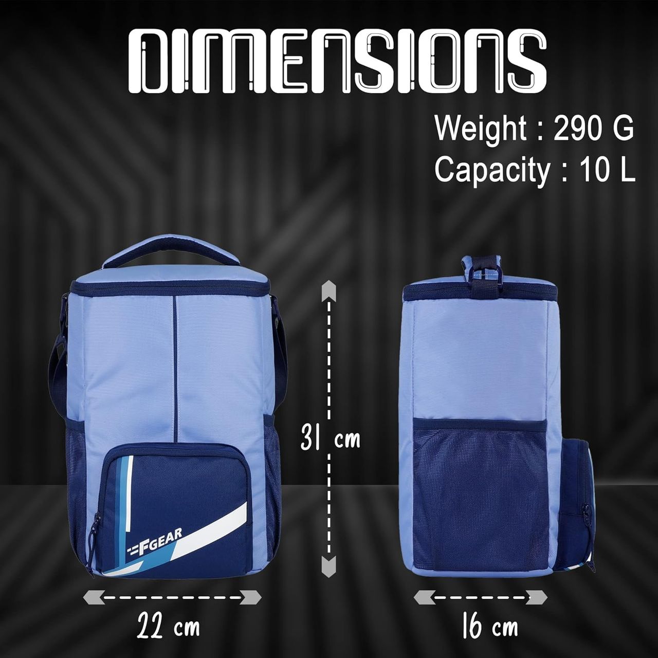 F Gear Ramen | Lavender Navy Lunch Bag