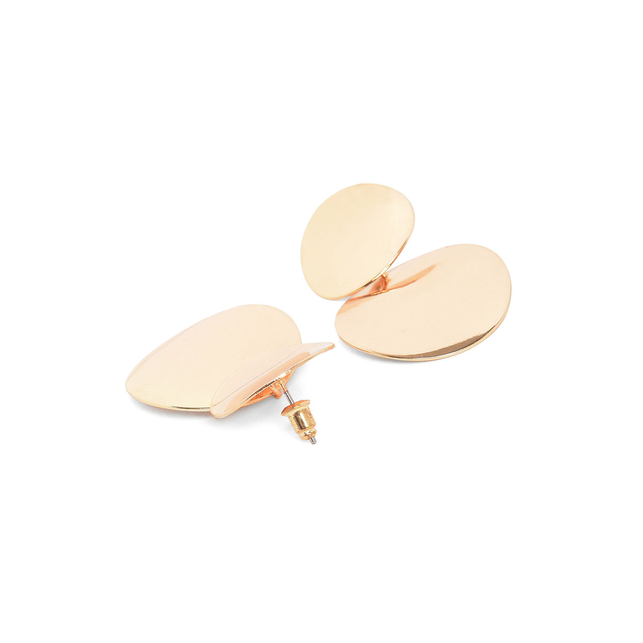 Sohi Gold-Plated Geometric Drop Earrings