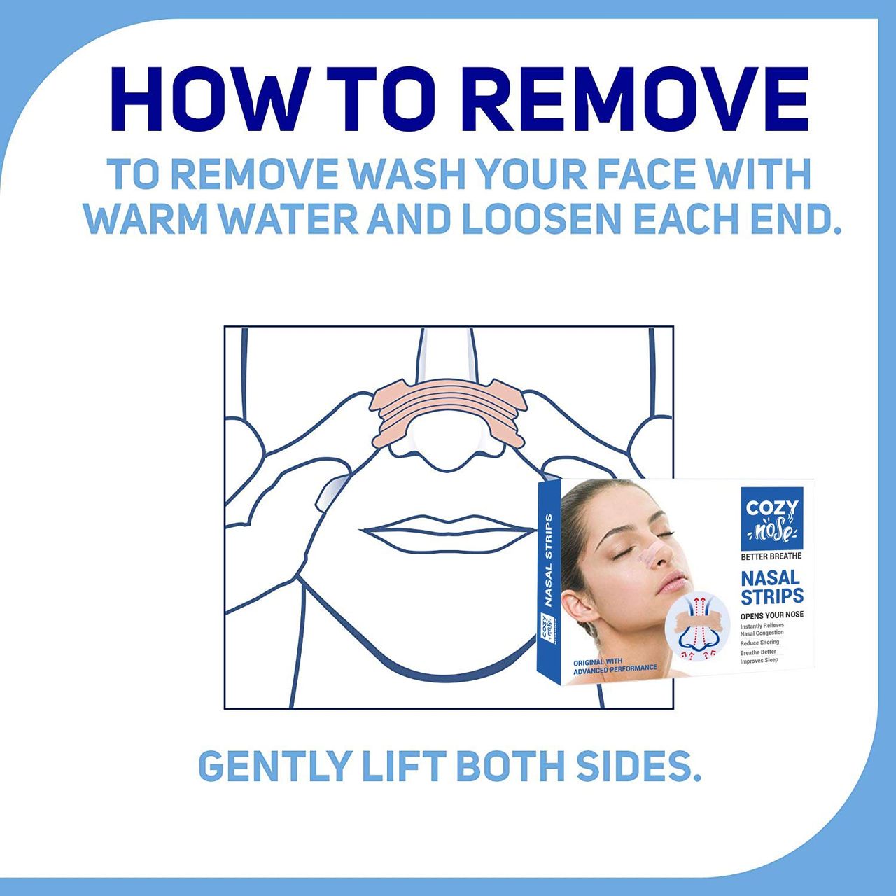 Cozy Nose Better Breathe Nasal Strips Pack Of 10