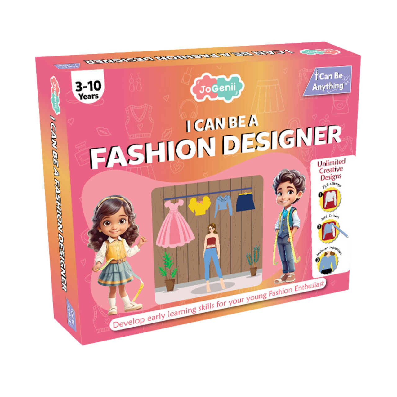 JoGenii's Can be a Fashion Designer Set of 6 Foam DIY booklet with colors and Fashion styling guide