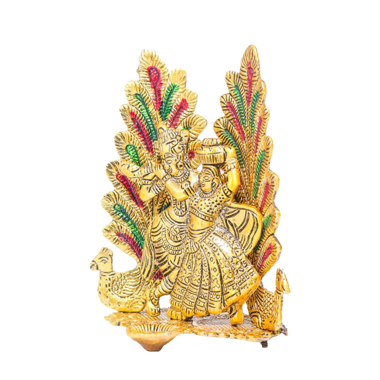 Devnidhii Diya Radha Krishna with Meenakari Stonework