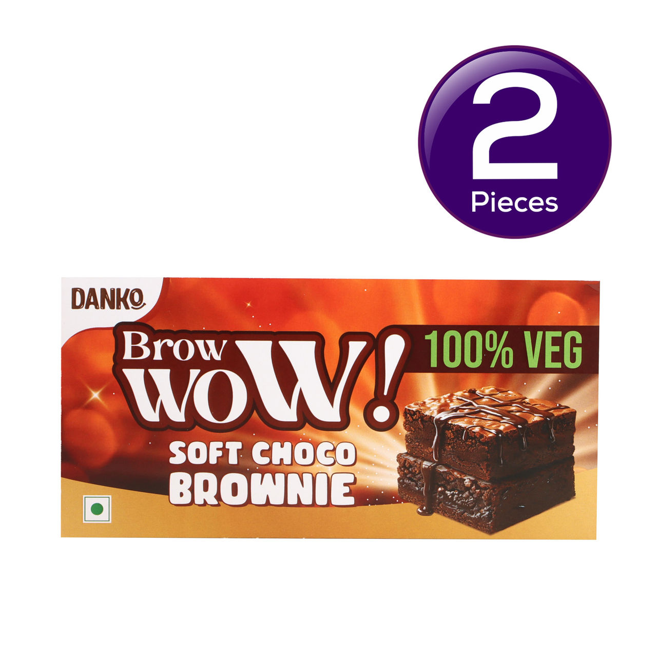 Danko Brow Wow Soft Choco Brownies 5 pieces Box 90 g Combo
