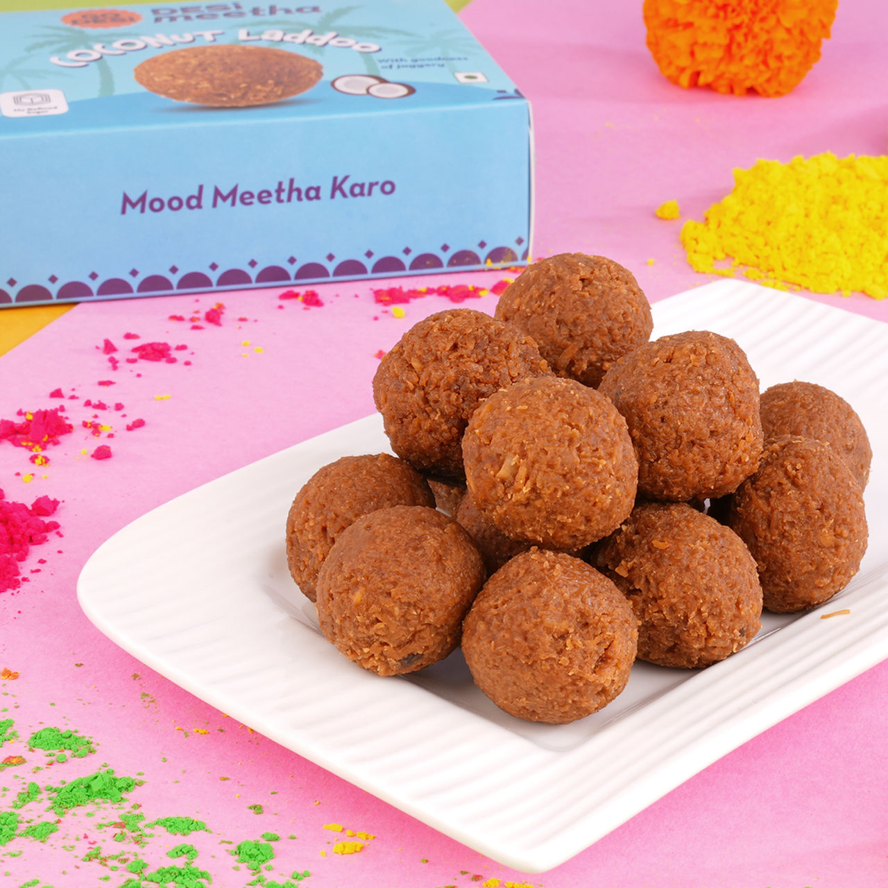 Coconut Laddu 300gm | Ladoo | Sweets by GO DESi