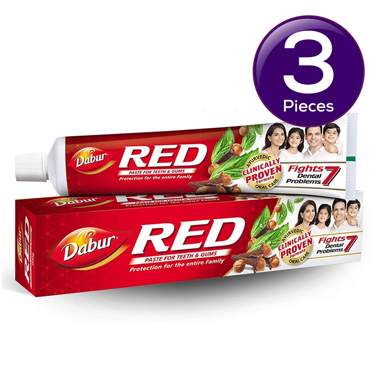Dabur Red Ayurvedic Toothpaste 200 g Combo