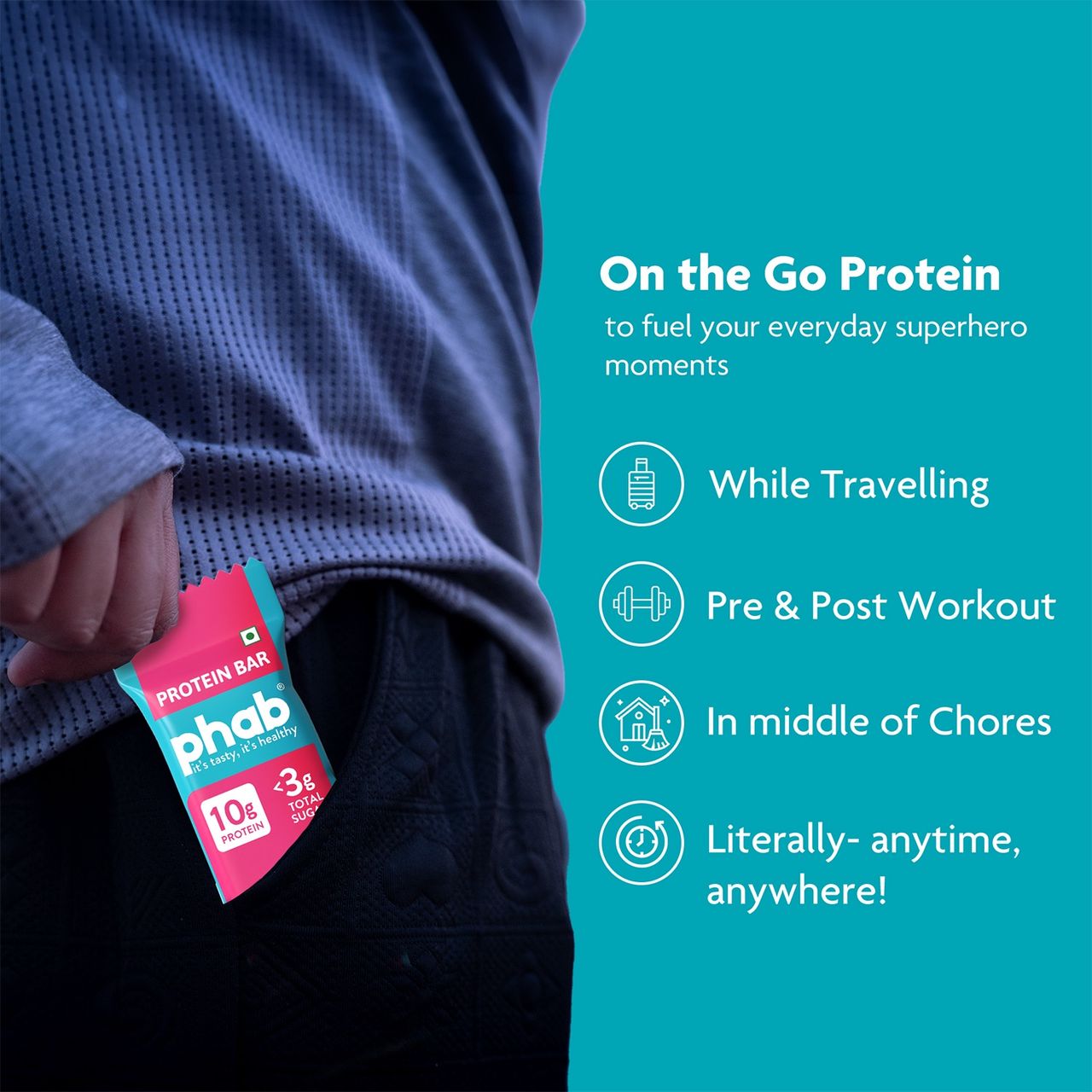 Phab Protein Bar Chocolate Berry Crunch 50 g Combo