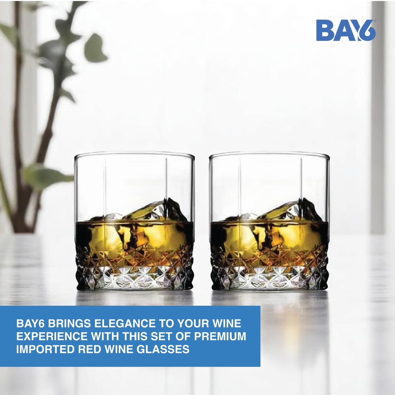 BAY6 Whisky Glass Set - 315 ml - (2pc)