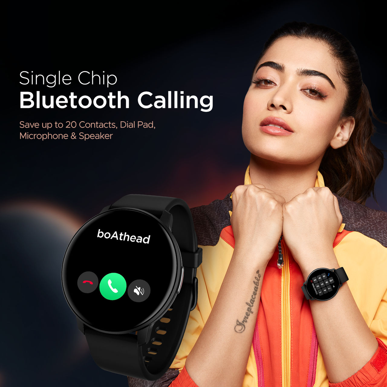 boAt Lunar Prime Smartwatch | 1.43" AMOLED Display | BT Calling - Charcoal Black