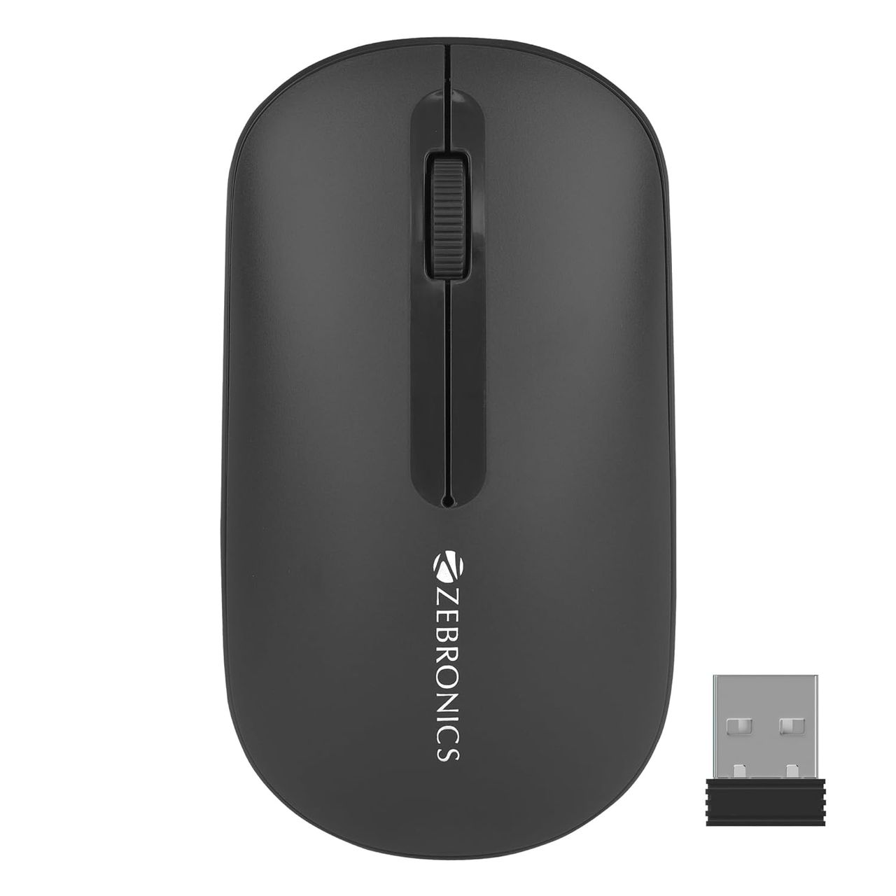 Zeb Pulse Wireless Mouse, Multi Connectivity, Dual Bt, 2.4Ghz, 1200 Dpi Comfortable & Light (Black)