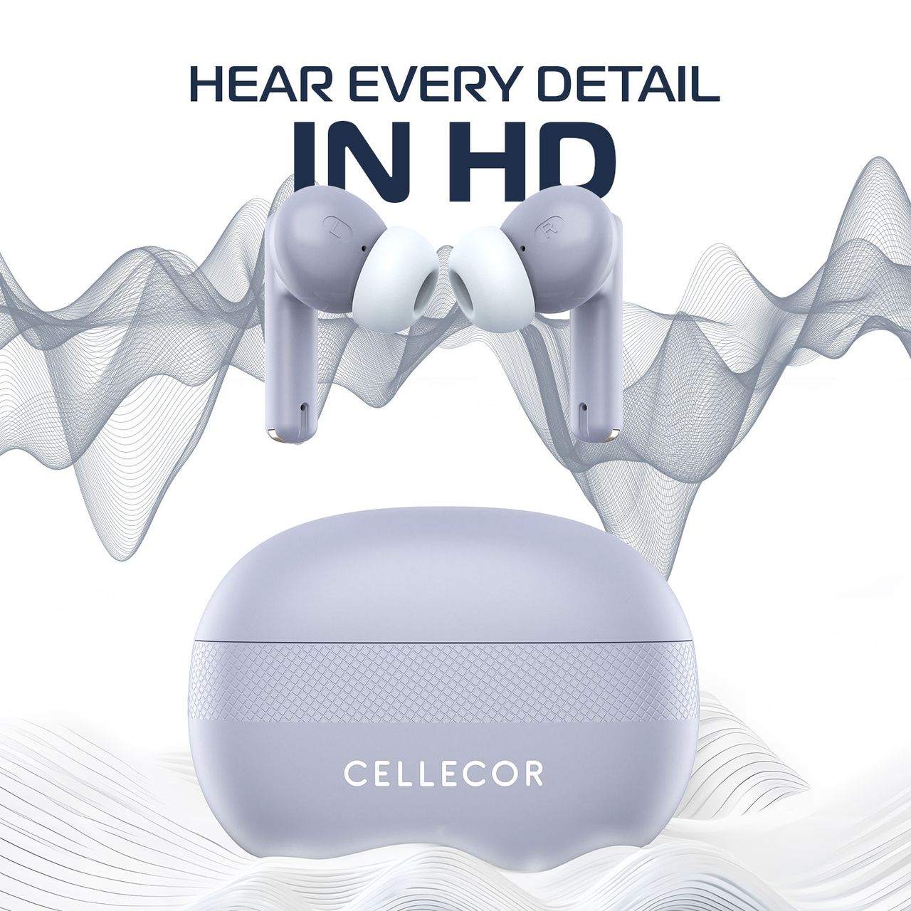 Cellecor Bropods C105 Tune Tws Noise Cancellation 50ms Low Latency Fast Charging - Type-c - Grey