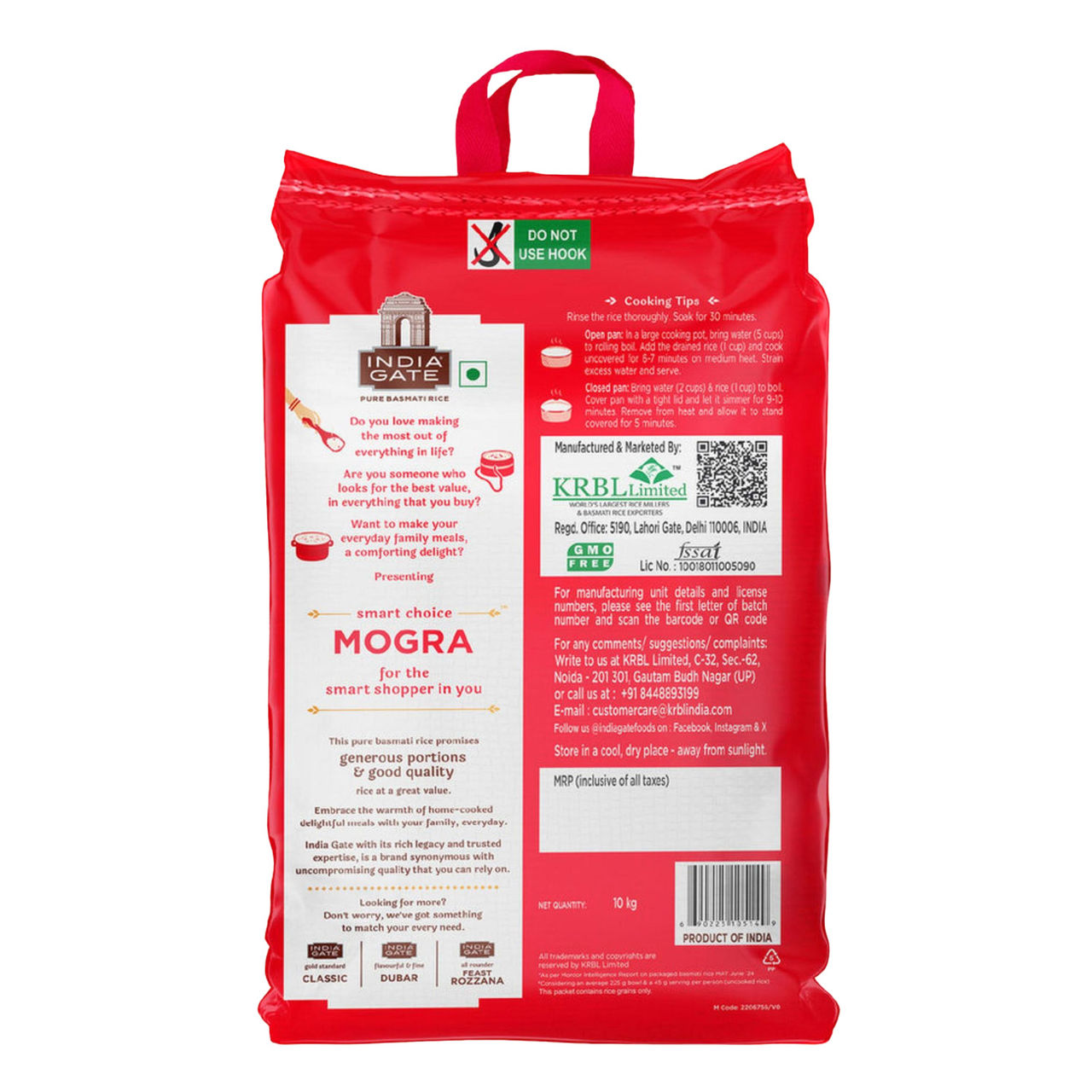 India Gate 1 Cup Serves 5 Mogra Basmati Rice | Aged Rice | Smart Choice