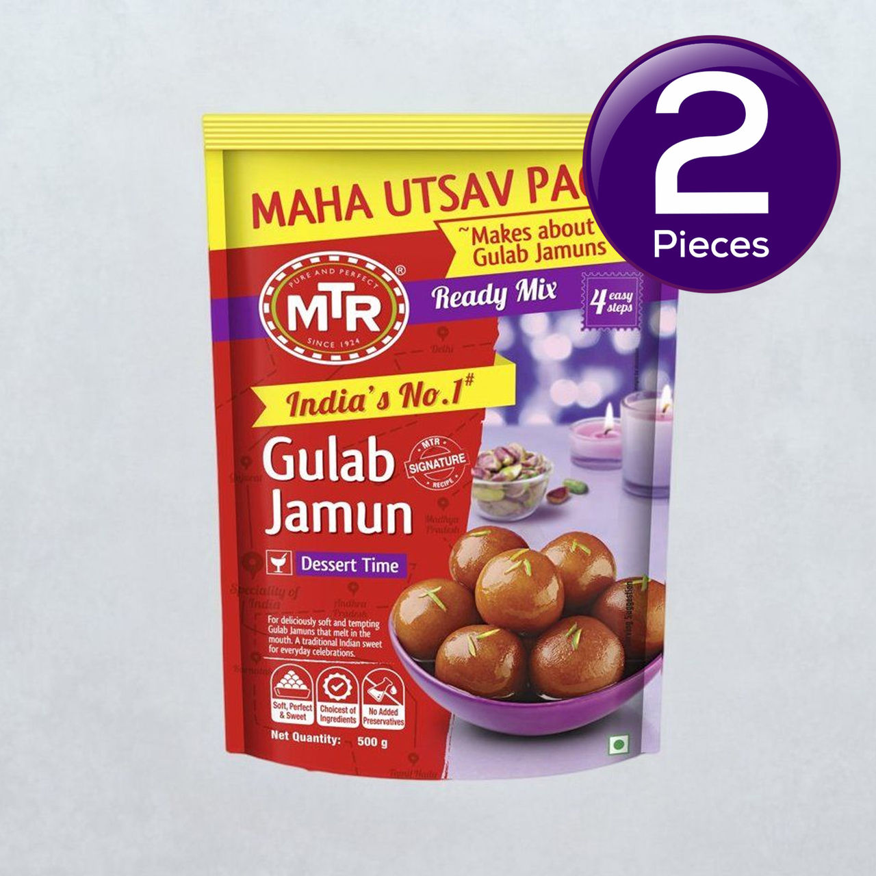 MTR Instant Gulab Jamun Mix 500 g Combo