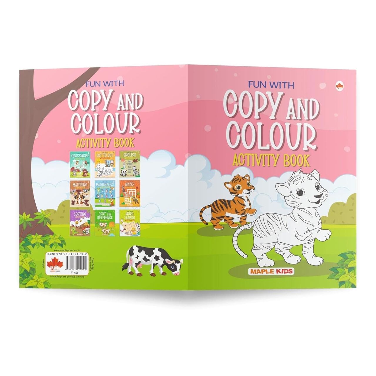 Brain Booster Activity Books Set (Set of 10 books) (Colourful Pages)