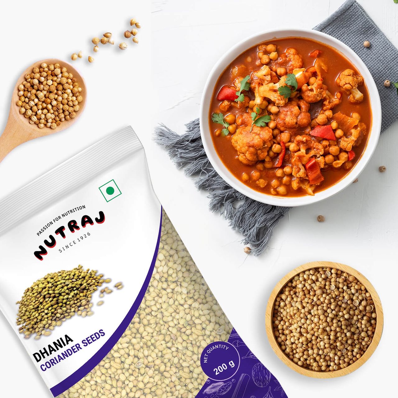 Nutraj Classic Dhania (Coriander Seeds) - Pouch