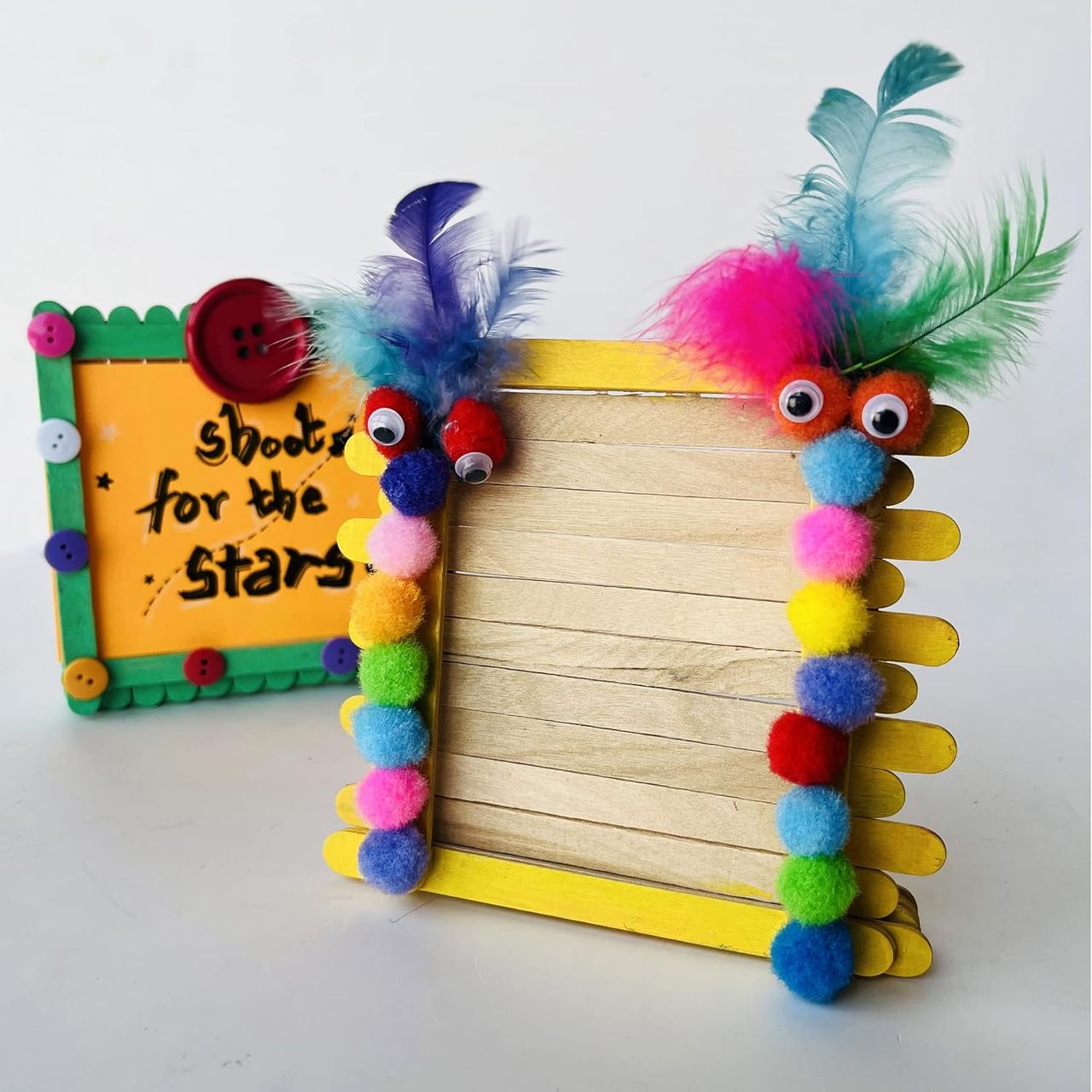 Webby DIY Art and Craft Wooden Photo Frame Build and Paint Activity Kit