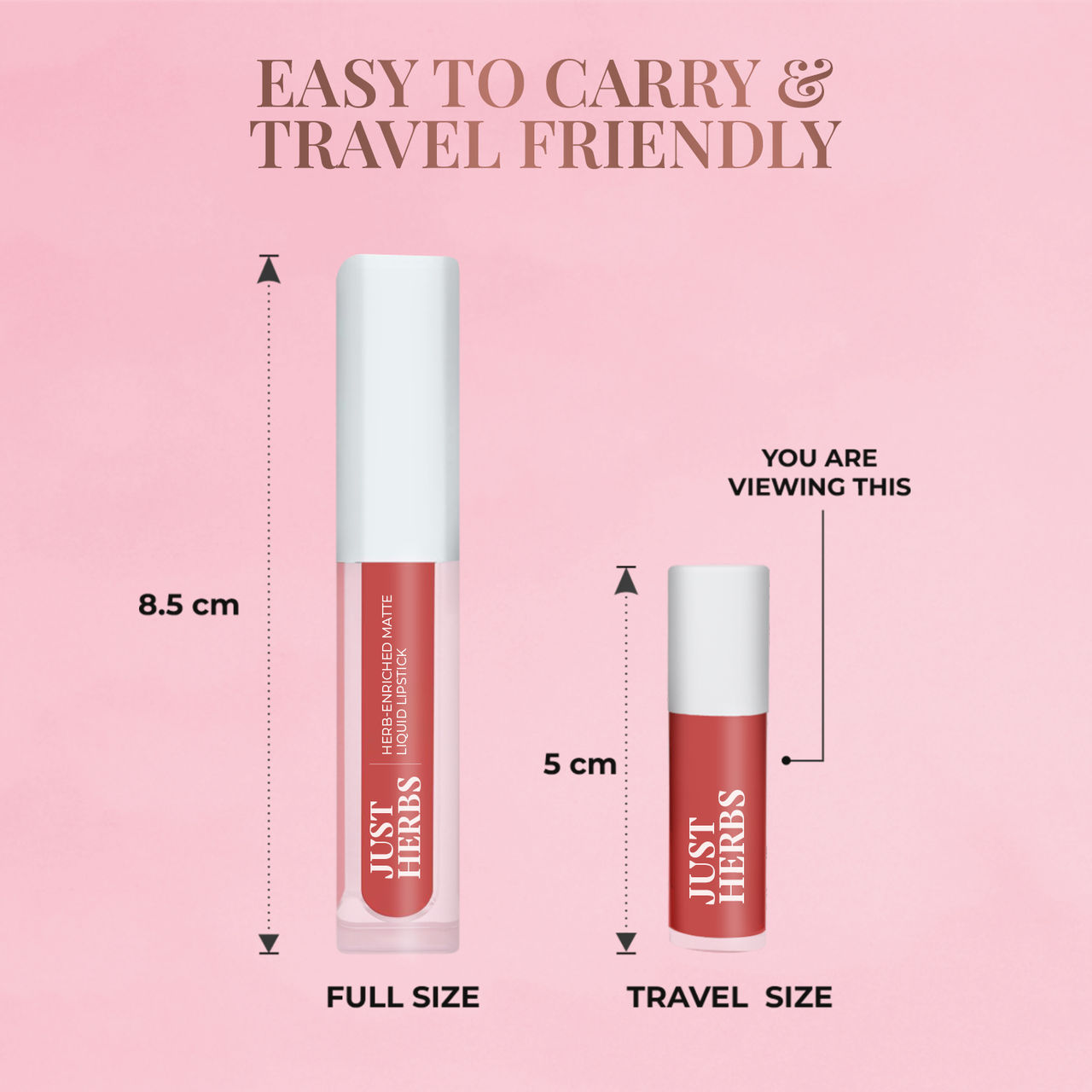 Just Herbs Enriched Liquid Lipstick Kit | Set Of 5 | Deeps And Red