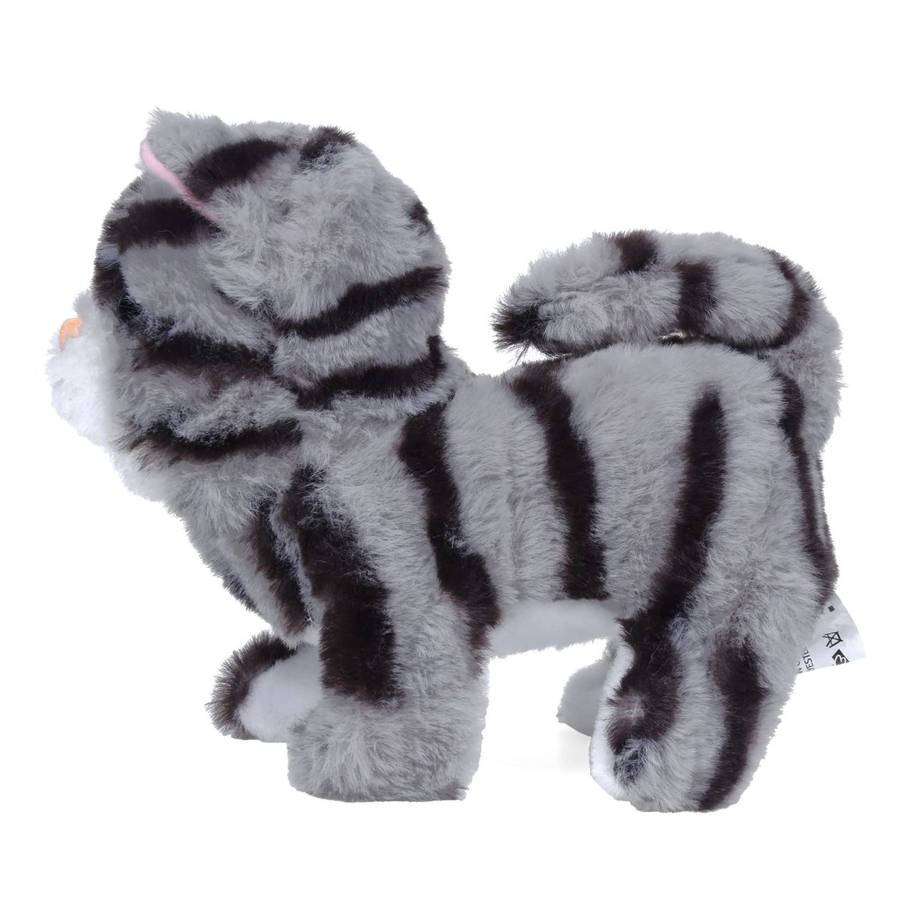 Hamley's Rowan Zoe Walking Cat Walks, Meows, Wags Its Tail, Fun & Interactive Soft Toy For Kids