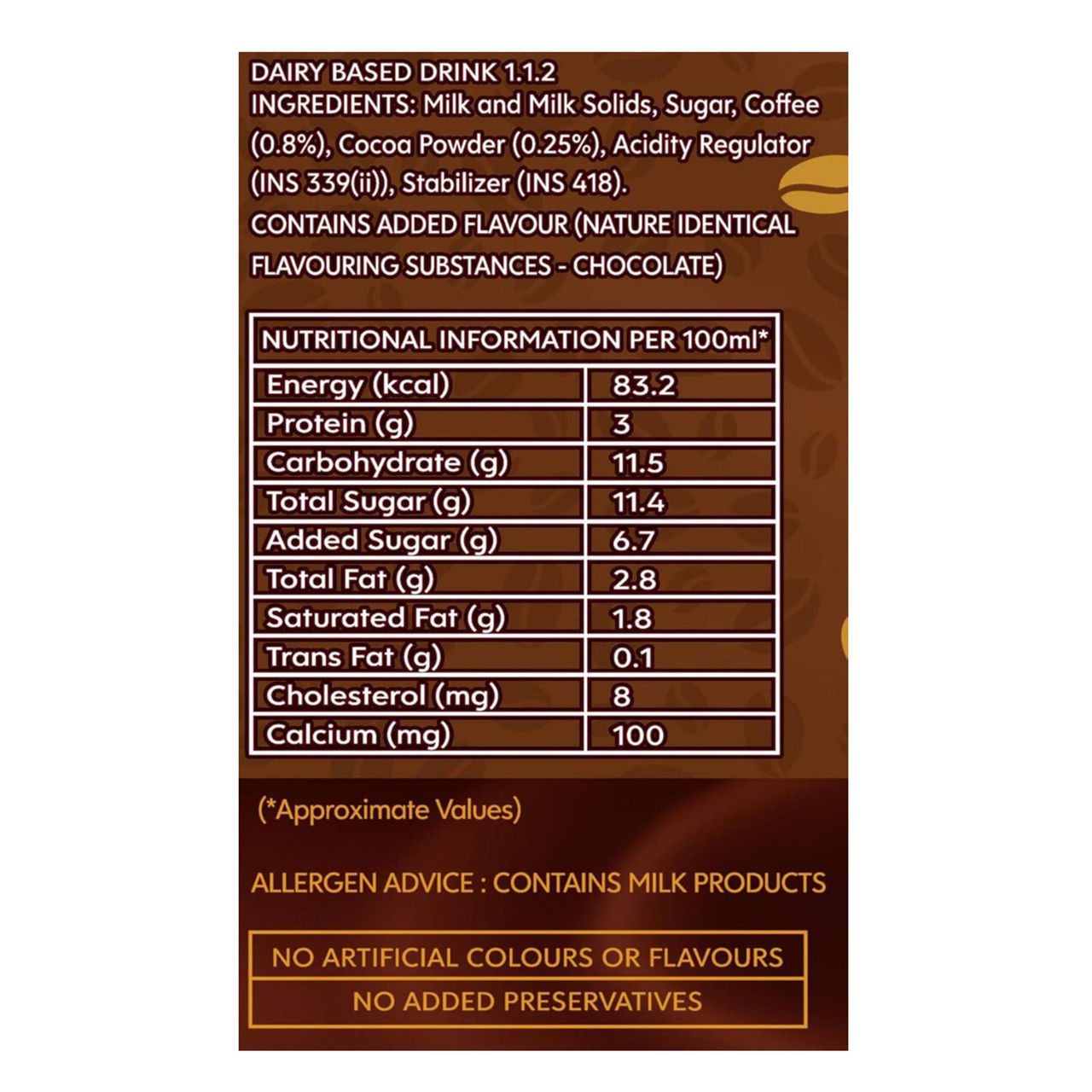 Cravova Mocha Cold Coffee 200 ml Combo