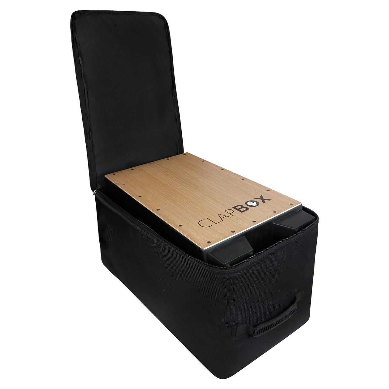 Clapbox Cajon Bag With Carry Handle, Shoulder Straps - Universal Size, Single Pocket (Black)