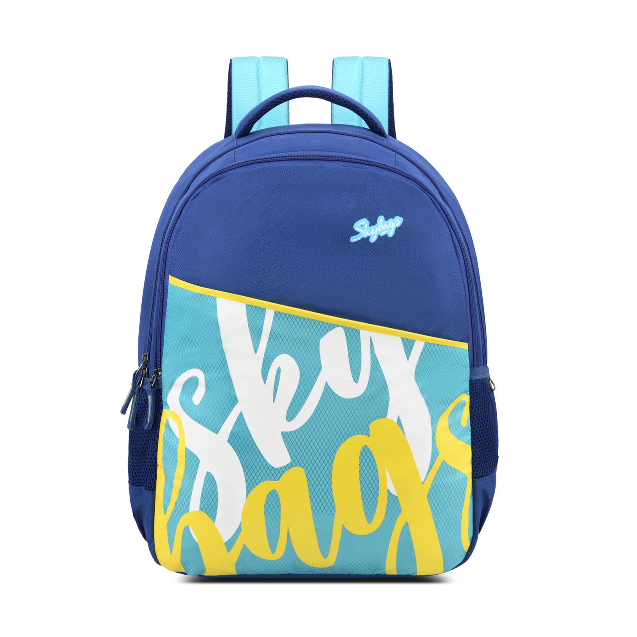 Skybags Qube 01 School Backpack (E) Blue