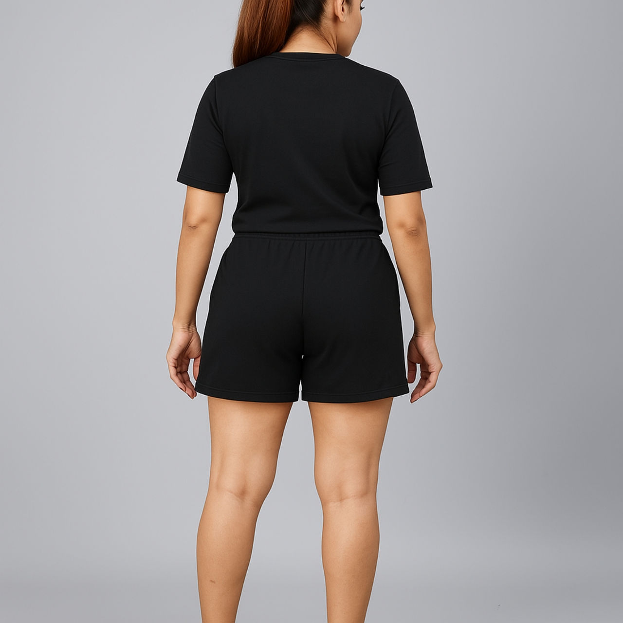 EQL Women's Pure Cotton Shorts | Jet Black - XL