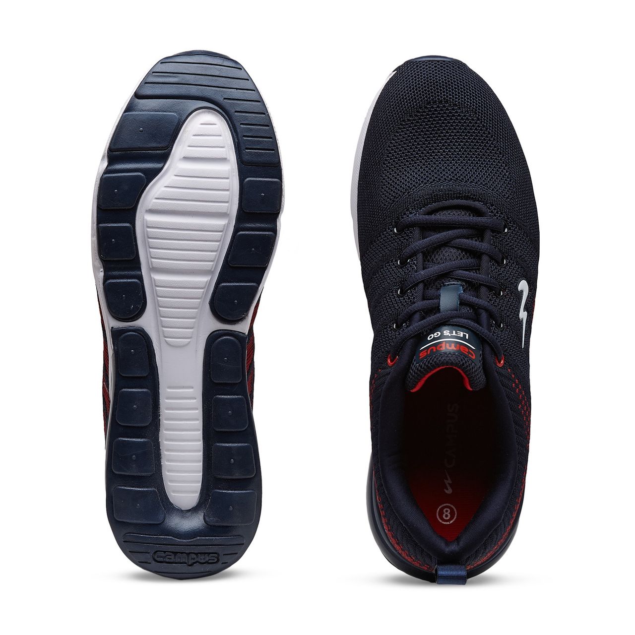 Campus Syrus Blue Red Men's Running Shoes - UK 8