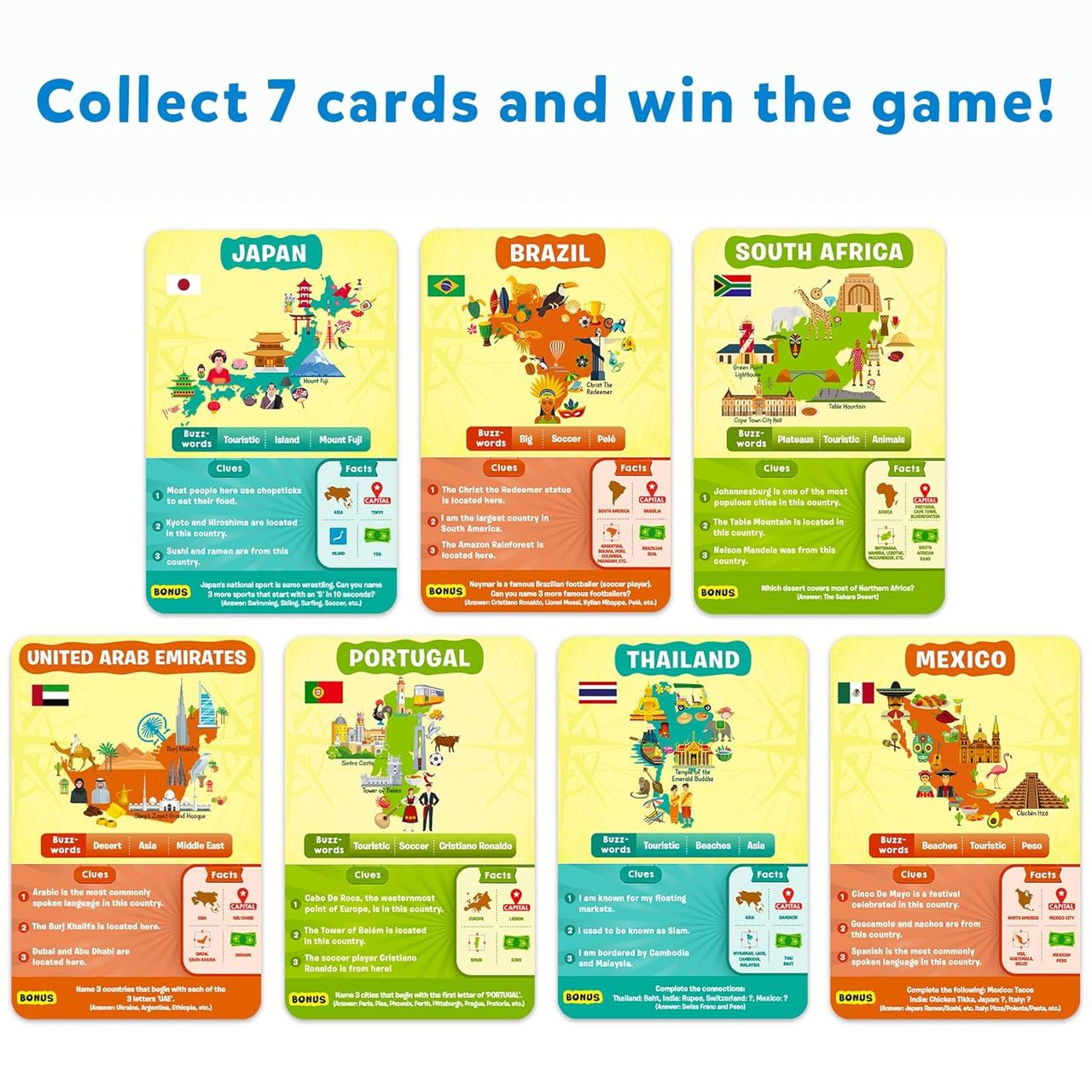 Skillmatics Guess In 10 - Countries Of The World Card Game (8+ Years)