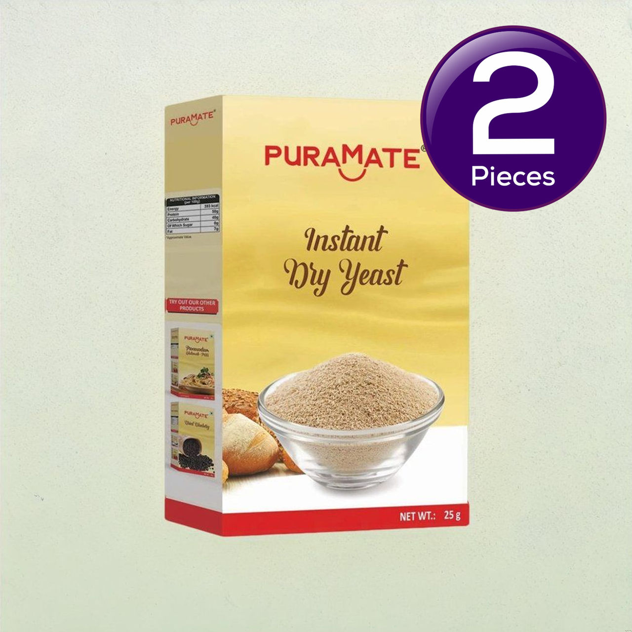 Puramate Instant Dry Yeast 25 g Combo