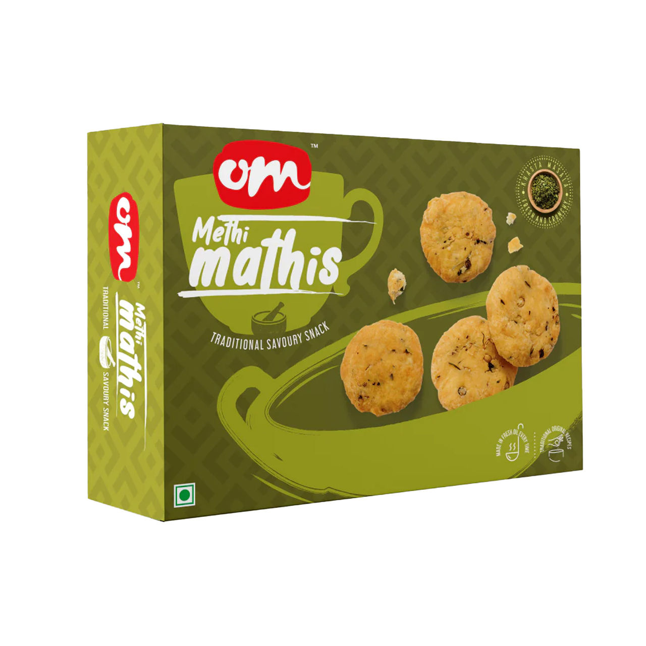 OM Sweets & Snacks Methi Mathis