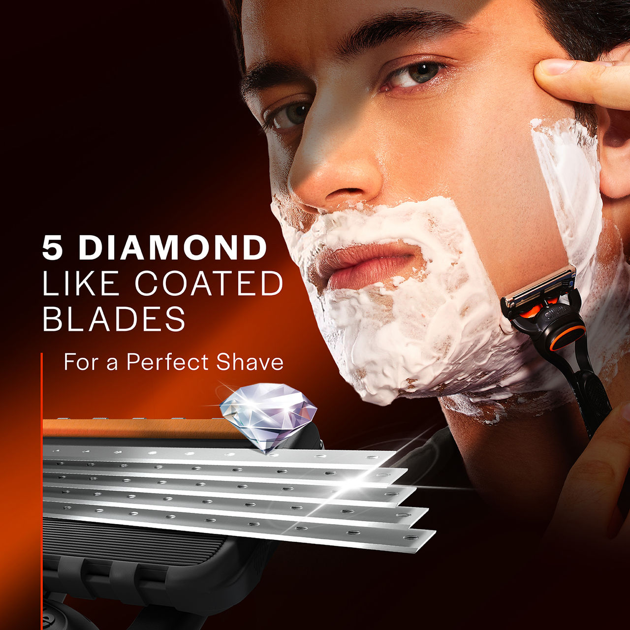 Gillette Fusion5 Power Shaving Razor Blades for men (Pack of 2)