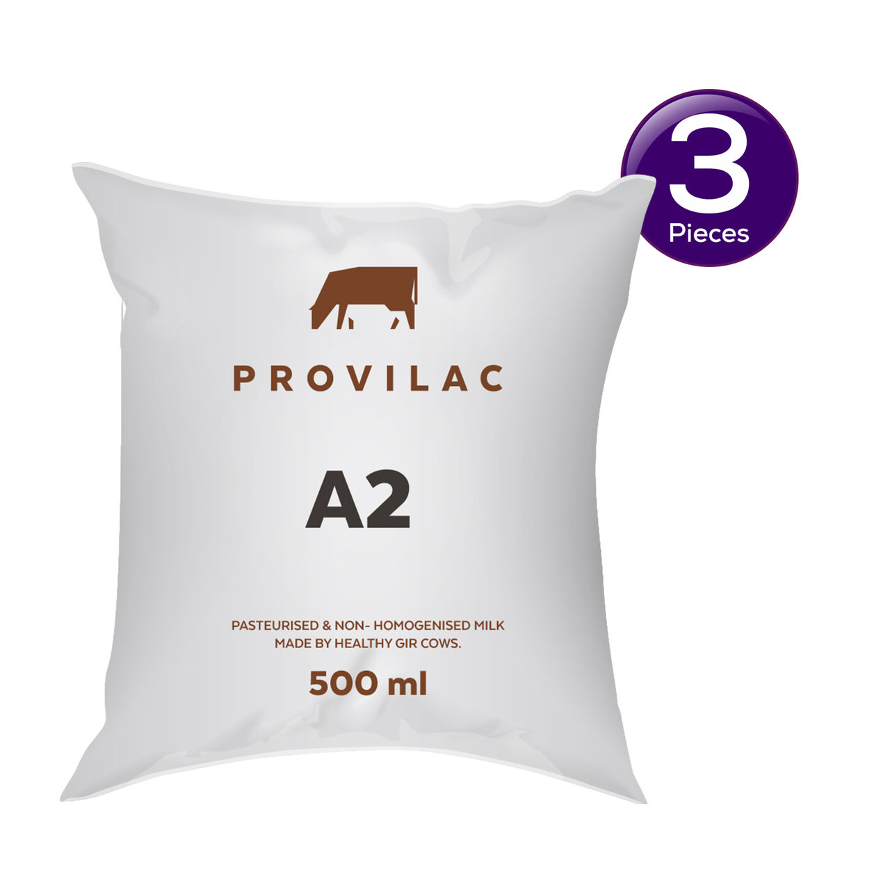Provilac A2 Fresh Cow Milk (Pouch) 500 ml Combo