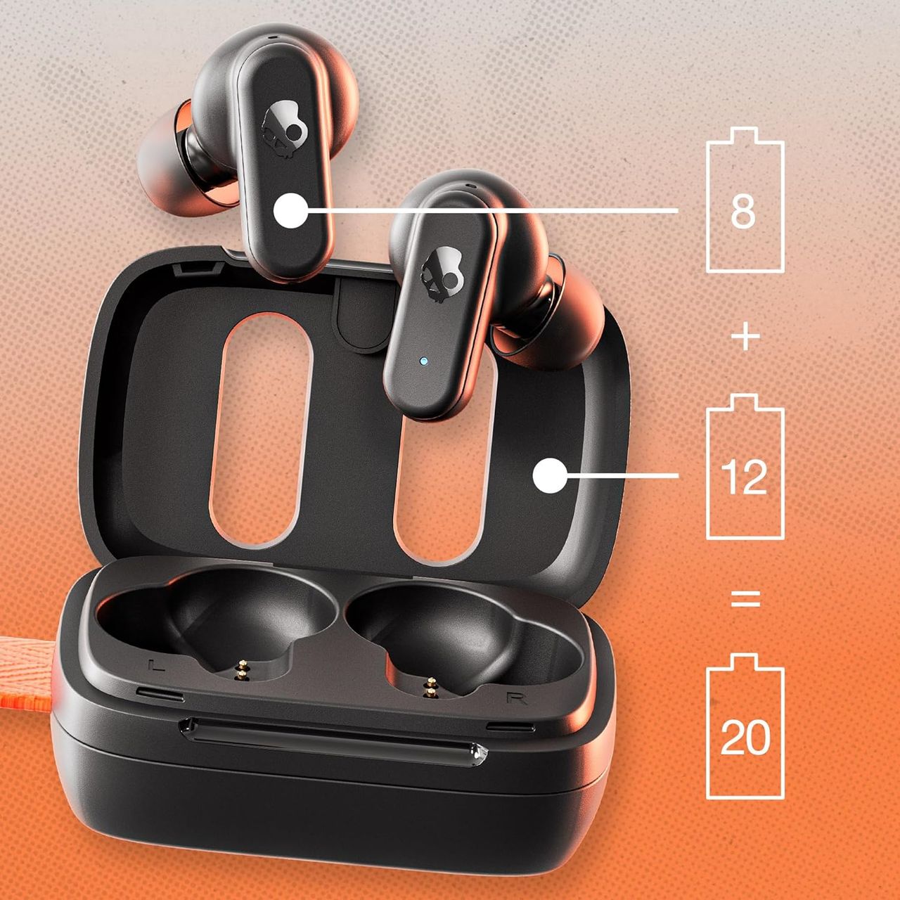 Skullcandy Dime 3 In-Ear Wireless Earbuds,With Iphone Android And Bluetooth Devices-Black
