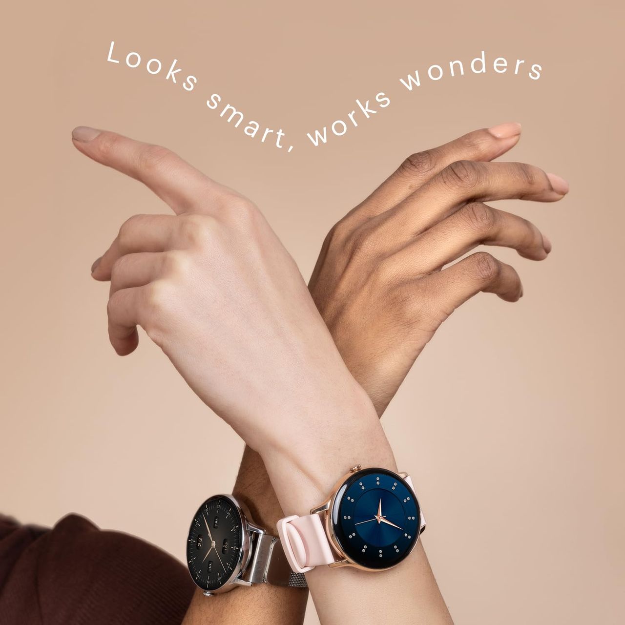 Noise NoiseFit Twist Go Smartwatch - Gold Link