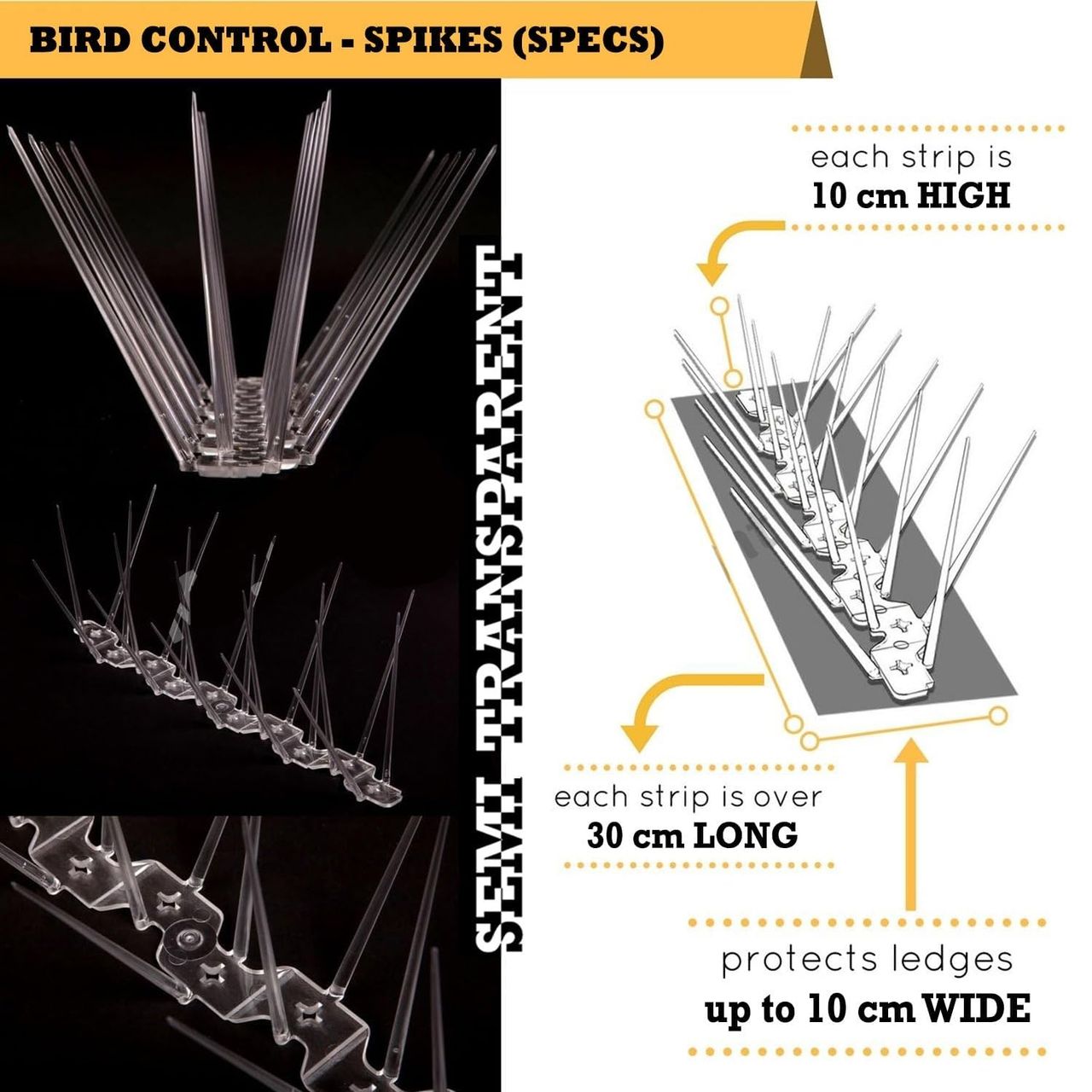 Mr. Right Pigeon Spikes for Balconies