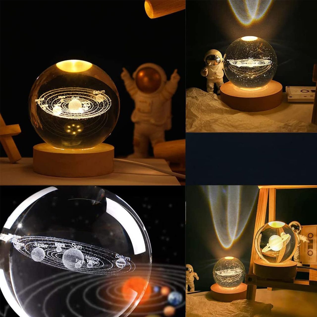 Desidiya Universe Crystal Ball Night Light