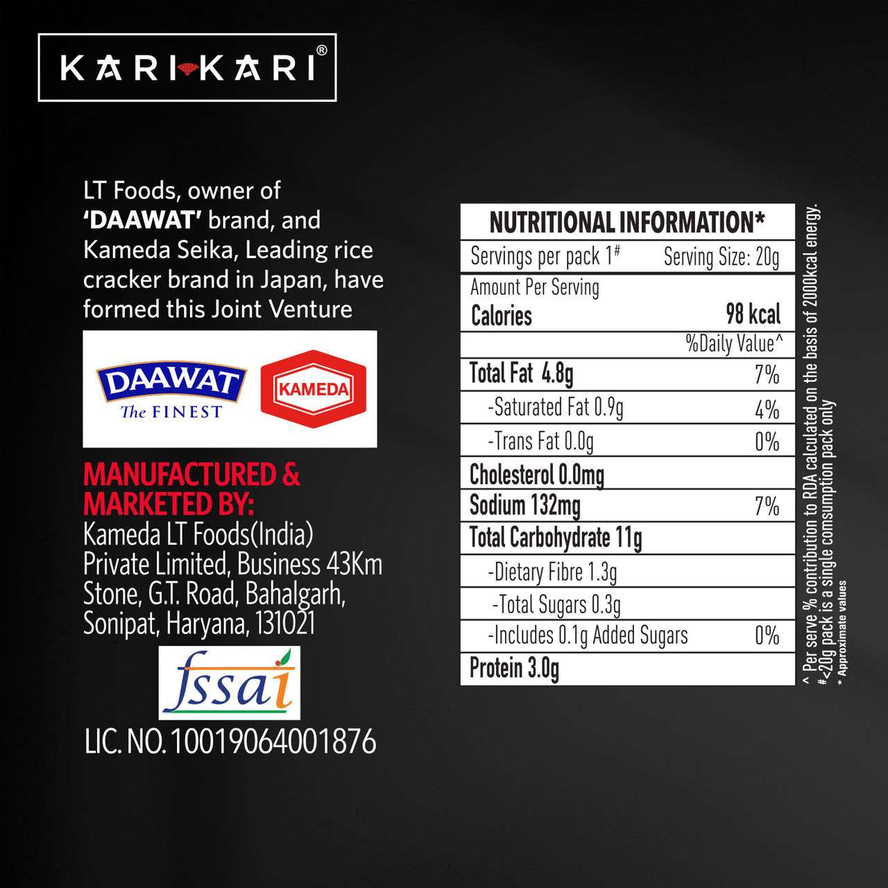 Kari Kari Chilli Garlic- Pack Of 6 (108g) & Pepsi Soft Drink (750ml) Combo