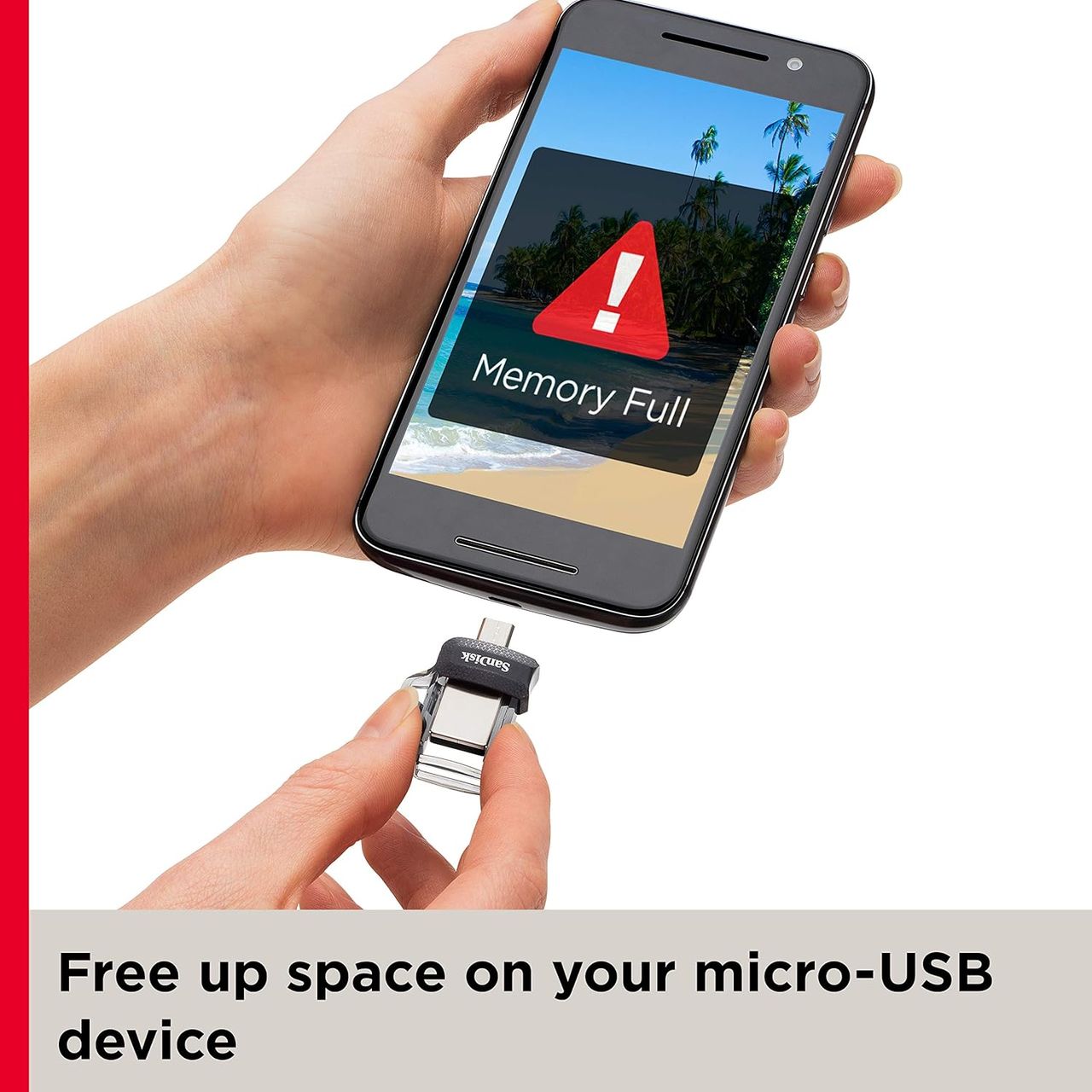 Sandisk Ultra Dual Drive M3.0, Sddd3 64Gb, Usb3.0, Black, Usb3.0/Micro-Usb Connector