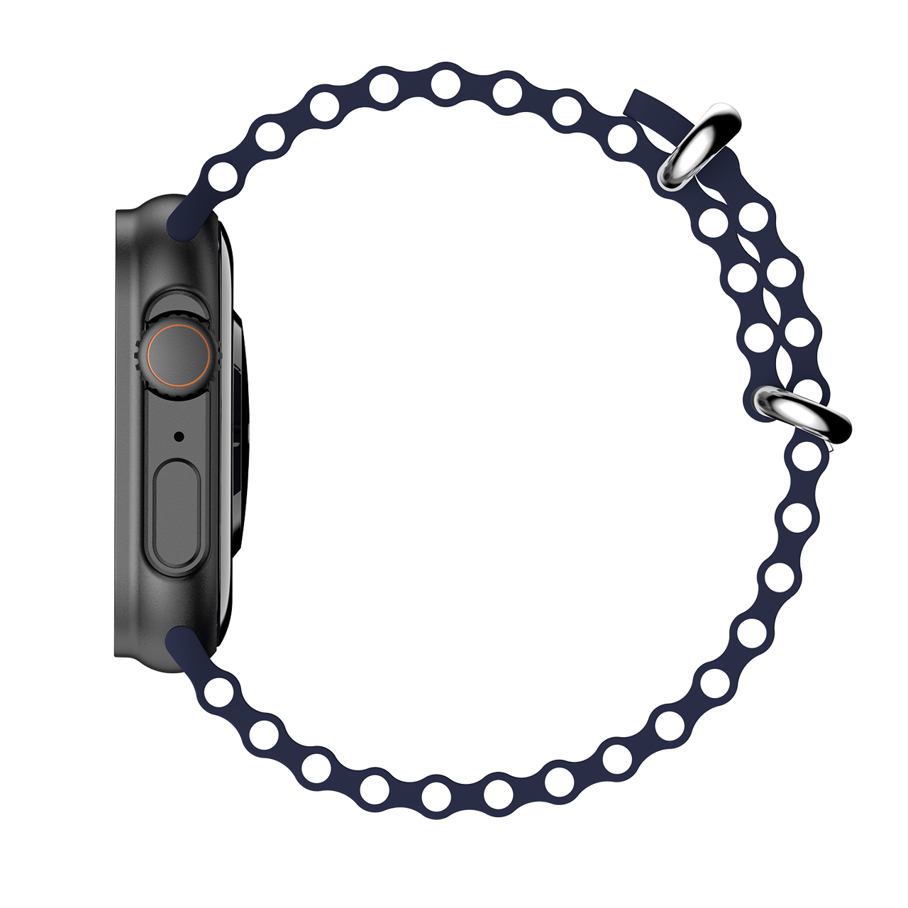 Fire-Boltt Warrior Smartwatch | 1.96" AMOLED Display | BT Calling - Navy Blue